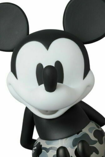 Limited Disney + Medicom Toy VCD BAPE MICKEY MOUSE MONOTONE Ver