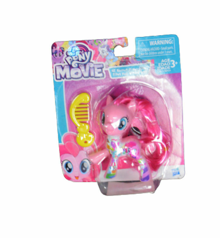 My Little Pony The Movie All About Pinkie Pie 3" Doll Figure w/ Comb