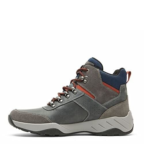 Rockport Mens XCS Spruce Peak Hiker Hiking Boots Steel Grey Leather Size: 12 NEW