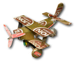 Amazing South Africa Handmade Plane Made from Soda Cans Tin Figurine
