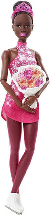 A/A Ice Skater Barbie Doll African American Brunette NIB