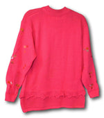 Vintage 80's Bonnie Bill High Crew Neck Soft Pullover Magenta Size: M