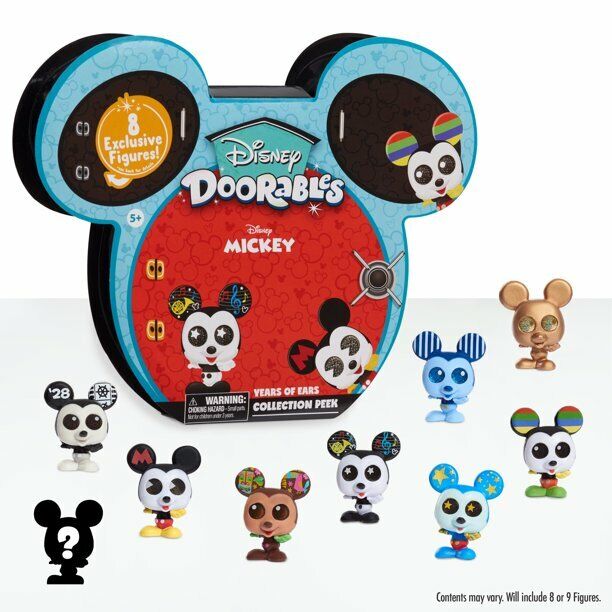 Disney Doorables Mickey Mouse Years of Ears Collection Peek W/8 Figures NIB