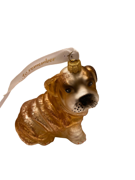 Ornaments to Remember: - Cute Shar Pei Dog- Christmas Ornament - NEW