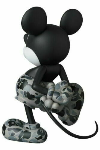 Limited Disney + Medicom Toy VCD BAPE MICKEY MOUSE MONOTONE Ver