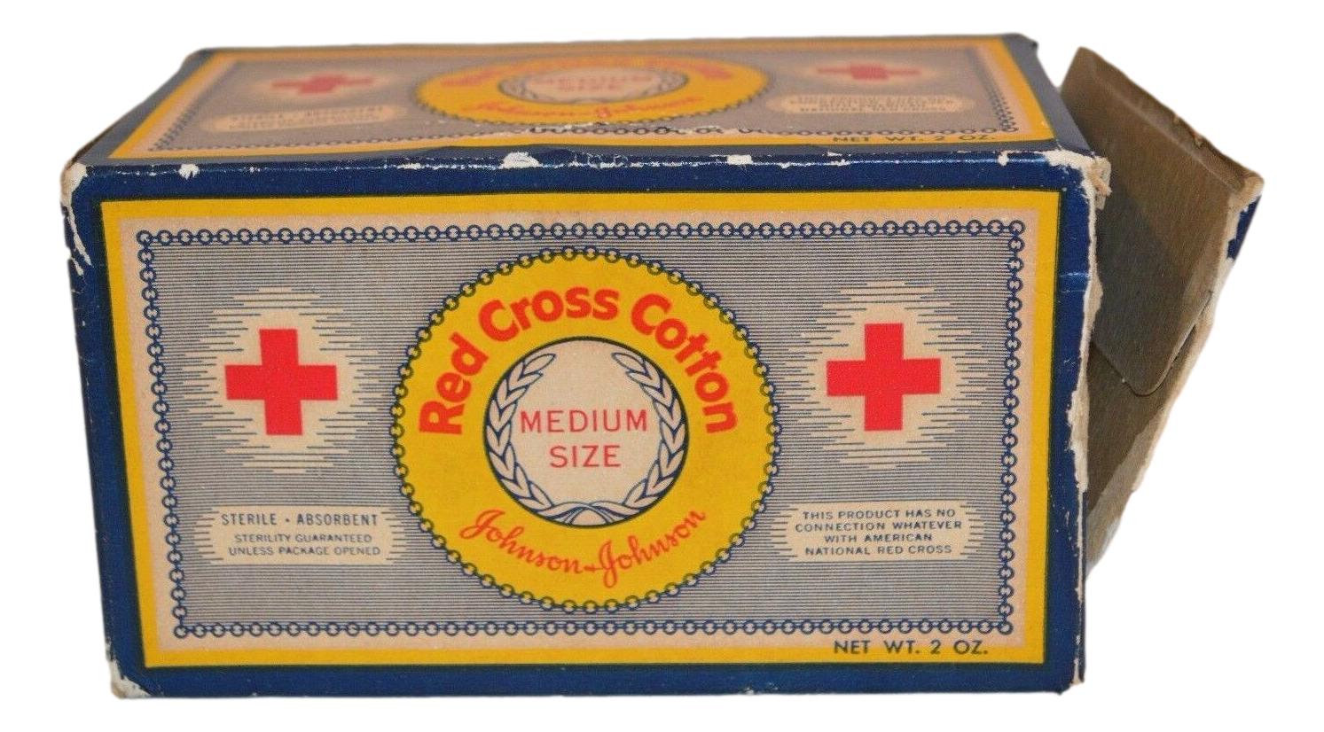 Vintage Antique Red Cross Medium Size & Johnson Origina – ThingsGallery