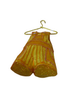 Ornaments To Remember Yellow Dungarees on Hanger Glass Christmas Ornament - NEW