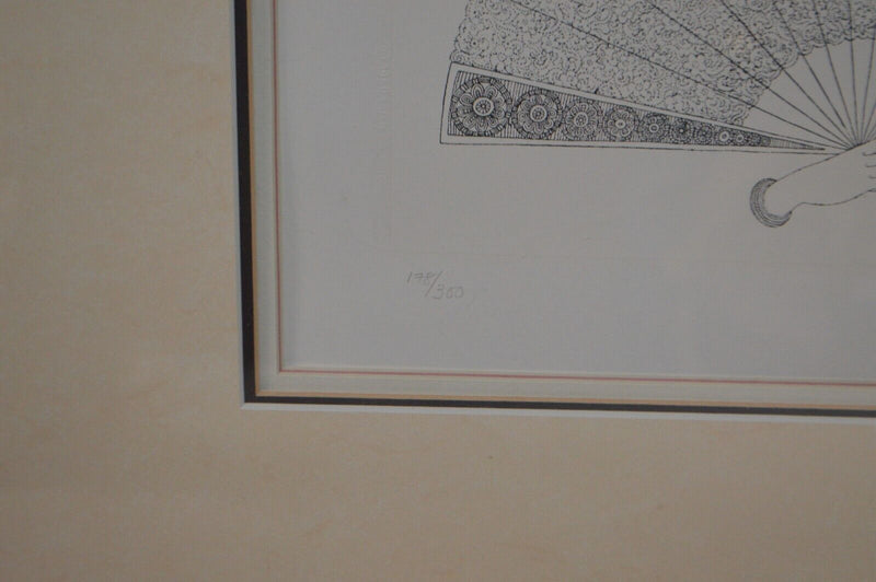 Erte Love's Screen 1980 Serigraph Signed / Numbered / LE Framed