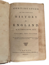RARE VINTAGE T. SMOLLET CONTINUATION OF COMPLETE HISTORY OF ENGLAND BOOK 1760