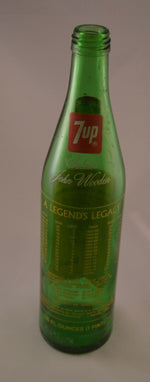 Collectible 7UP Commemorative Bottle, UCLA Bruins NCAA Championship, John Wooden - ThingsGallery