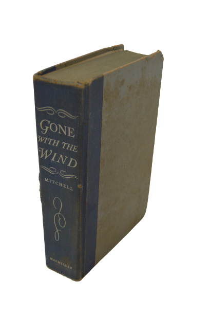 Vintage 1937 Hardcover Gone With the Wind Margaret Mitchell Blue Cover