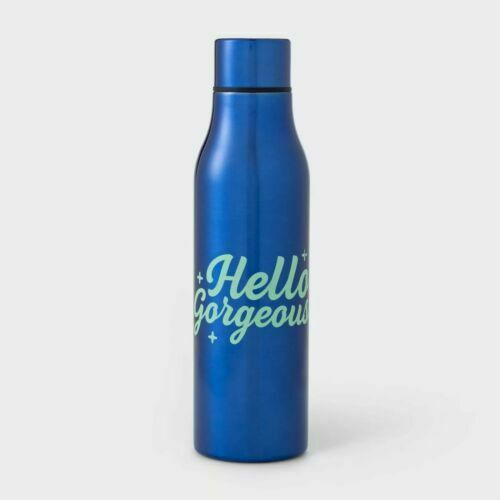 20oz Double Wall S/S Vacuum Water Bottle Hello Gorgeous Room Essentials NEW