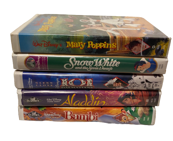 Walt Disney Masterpiece Collection VHS Tape Set Group Lot of X 5 Movies
