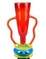 ETTORE SOTTSASS sirio MEMPHIS MILANO Glass Art Vase - NEW