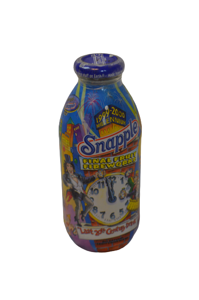 SNAPPLE FINAL FRUIT FIREWORKS MILLENNIUM DRINK, 1999-2000 - Sealed In Bottle