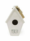 Rae Dunn Tapered Perch Ceramic Birdhouse Limited Edition - NEW