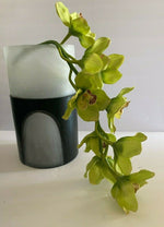 TOM DIXON Glass Carved Vase - Black & White - Medium NIB