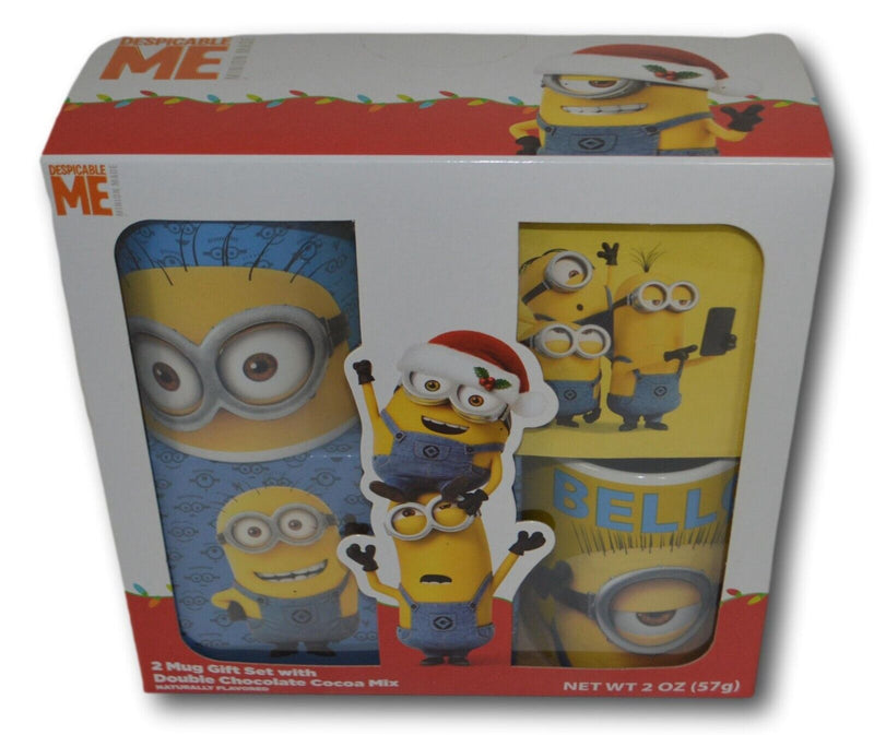 DESPICABLE ME MINION MUG Boxed GIFT SET Collectible Mugs Christmas Gift NIB