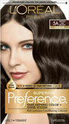 L'Oreal Paris Superior Preference Permanent Hair Color, 5A Medium Ash Brown NIB