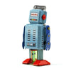 TIN TOY ROBOT 4.5" Wind Up Blue Litho Retro Collectible Cute Mini Radicon NIB