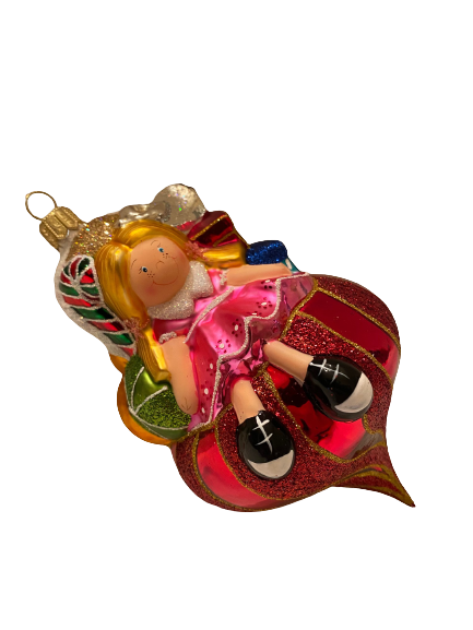 Ornaments To Remember Santas Toy Sack 3D Christmas Ornament Glass Blown -   NEW