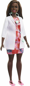 Barbie Doctor Doll 12-in Brunette Hair, Curvy Shape Doctor Coat AA - NIB