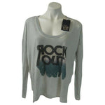 CHASER Burnout Grey Rock Out T-Shirt S NWT
