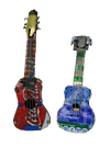 Amazing South Africa Handmade Guitar Set of 2 Made from Soda Cans Tin Figurine