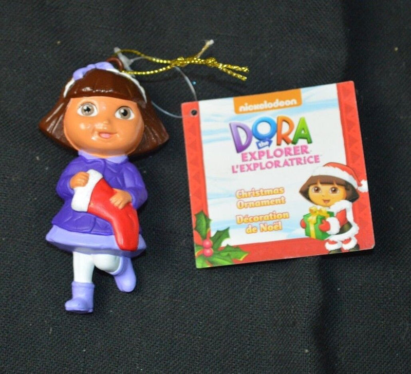 Kurt Adler & Nickelodeon Dora The Explorer Dora With Christmas Stocking Ornament