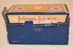 Vintage Antique Red Cross Cotton Medium Size Johnson & Johnson Original Box - ThingsGallery