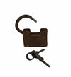 Old Vintage Style Square Padlock Key Lock Keepsake