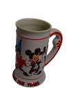 Mickey Through The Years Beer Stein / Coffee Mug Disney Ceramarte Made In Brazil