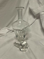 Gorgeous Vintage Period Lead Crystal Glass Decanter with Heavy Stopper