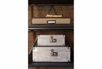 Uma Wood Aluminum & Wood Case Set of 2 Vintage Style Cases - ThingsGallery